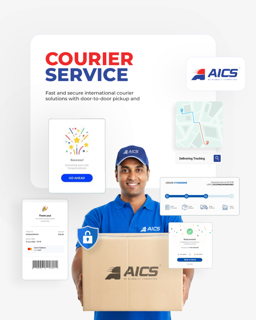 Affordable and reliable international courier services from India with doorstep pickup and tracking