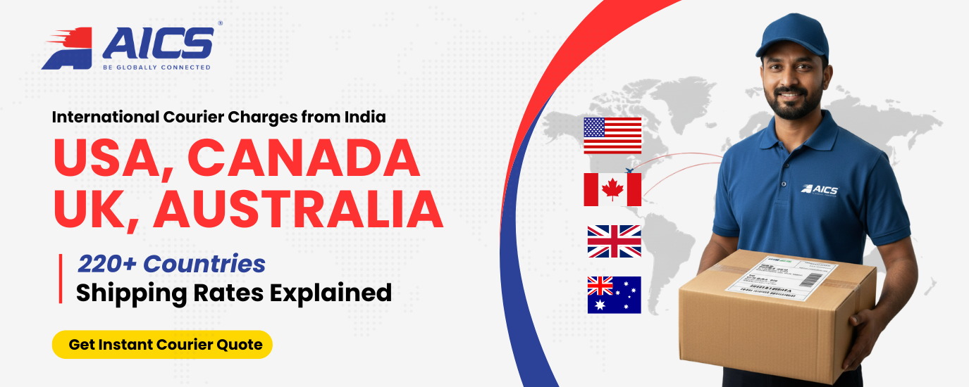 international courier charges from India country wise