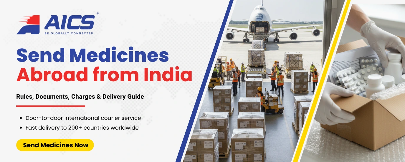 send medicines abroad from India