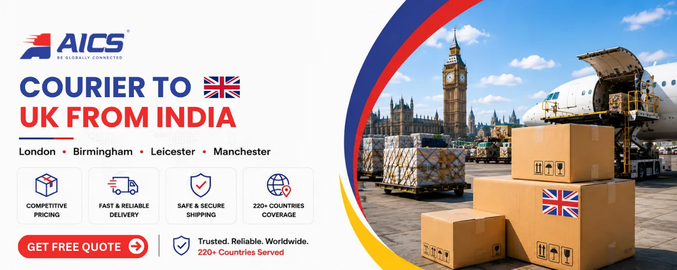 courier to UK from India