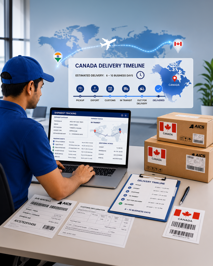 Courier to Canada from India