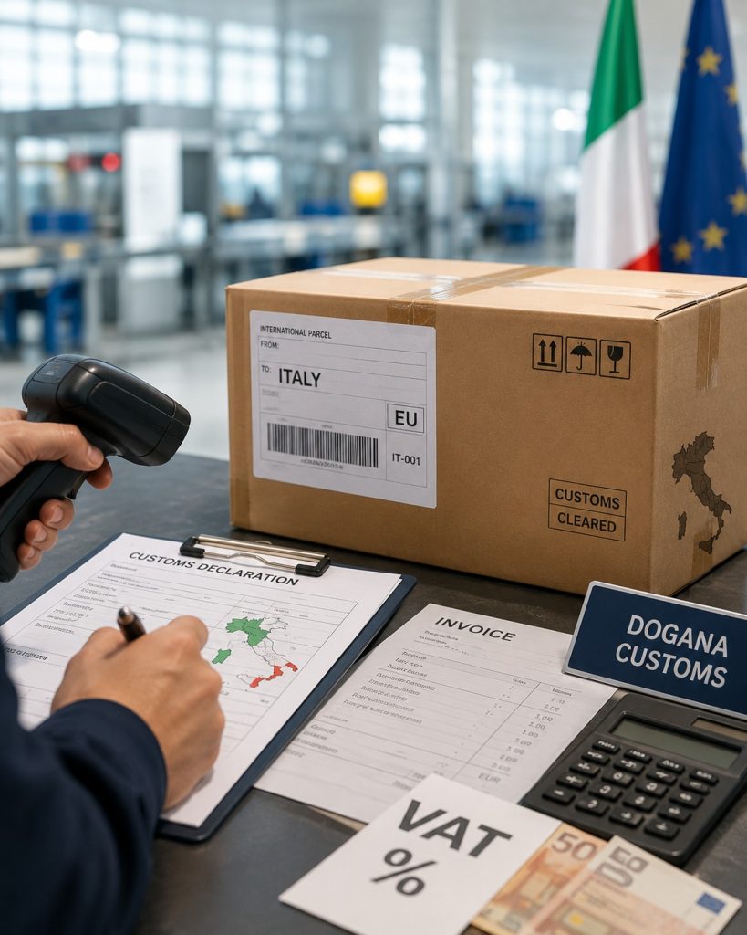 Courier to Italy
