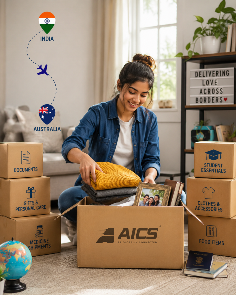 Courier to Australia from India by AICS Logistics
