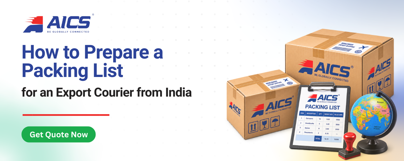How to Prepare a Packing List for an Export Courier from India 1