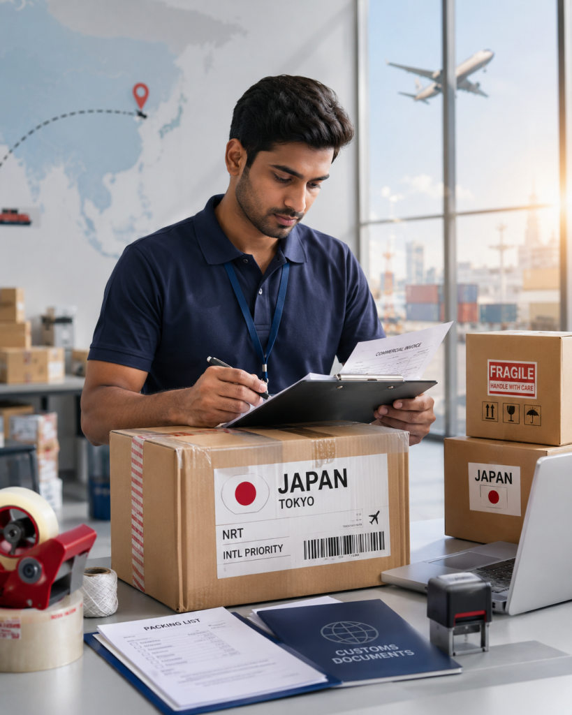 India to Japan