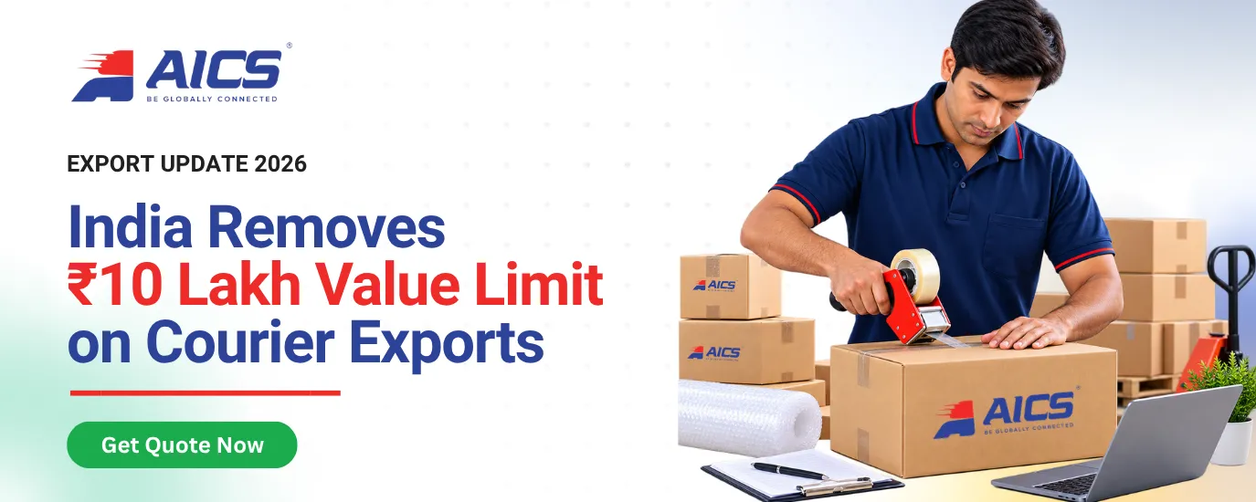 Courier exports from India 2026