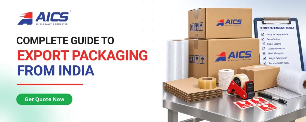 Export Packaging for International Courier for fragile goods